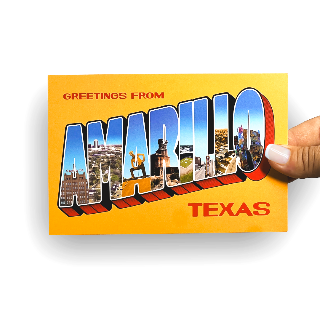 Greetings from Amarillo Postcard