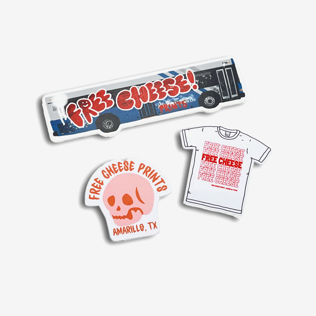 Free Cheese Prints Sticker Pack