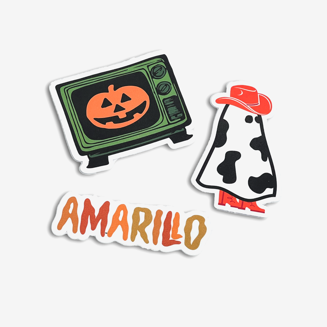 Texas Halloween Sticker Pack