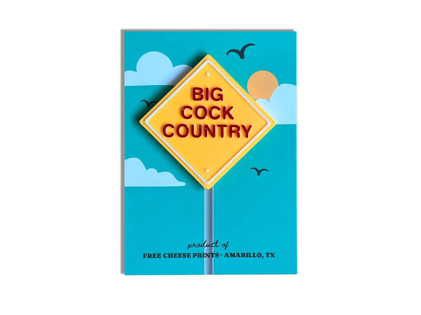 BIG COCK COUNTRY MAGNET