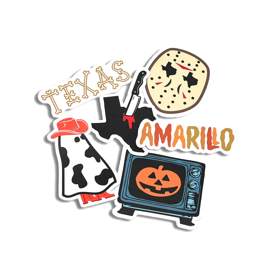 Texas Halloween Sticker Pack